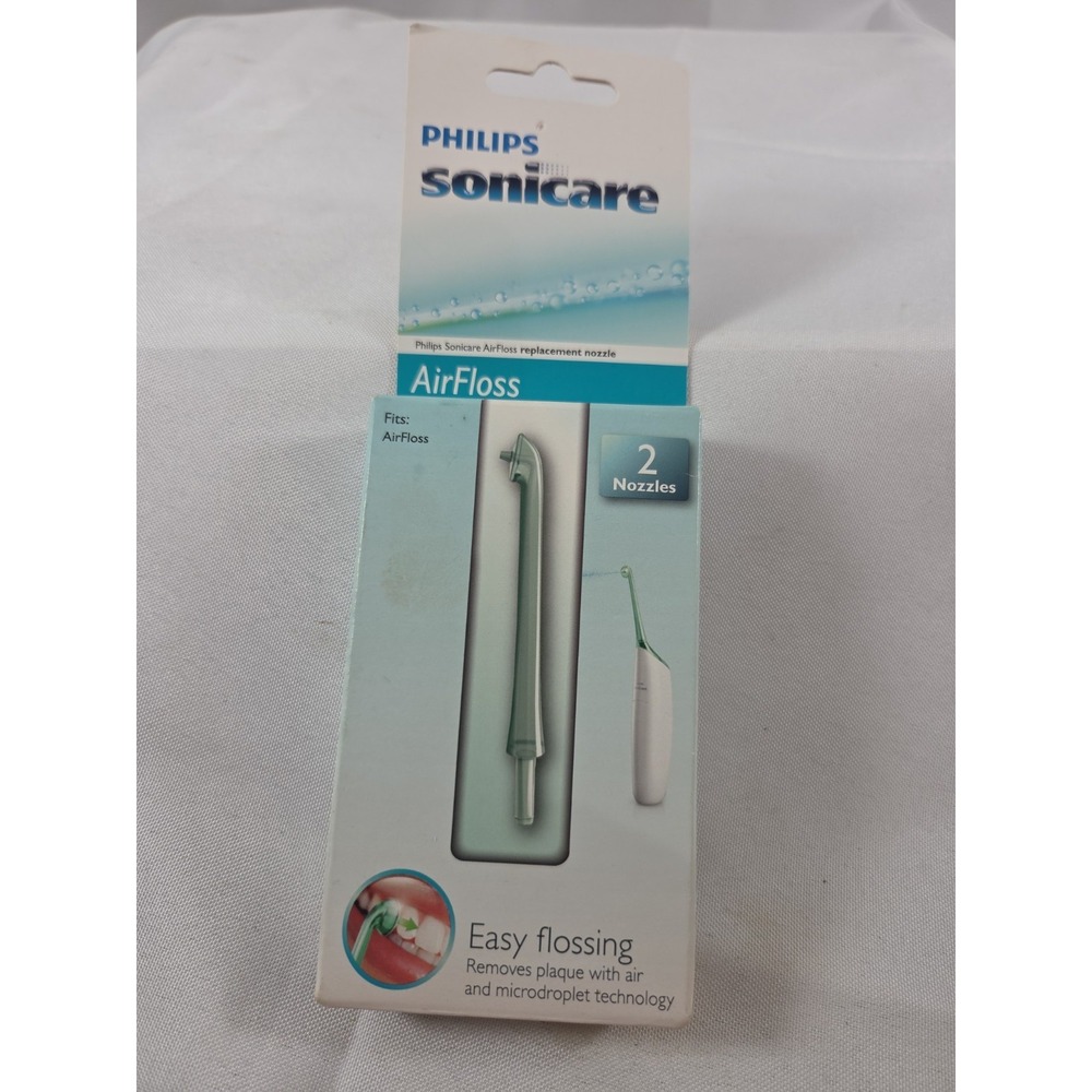 New Philips Sonicare Standard AirFloss Replacement Nozzle Tips Sealed 2 Pack